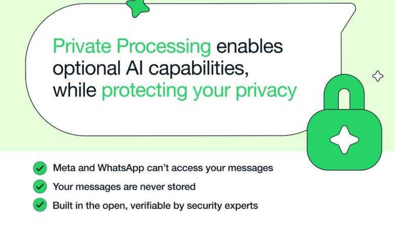 واتساب تحمي خصوصية محادثات الذكاء الاصطناعي بميزة جديدة